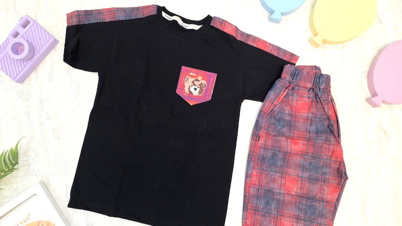 تیشرت شلوارک پنبه پسرانه